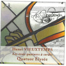 5 étoiles de la revue Classica pour le CD – 3 quatuors Vieuxtemps